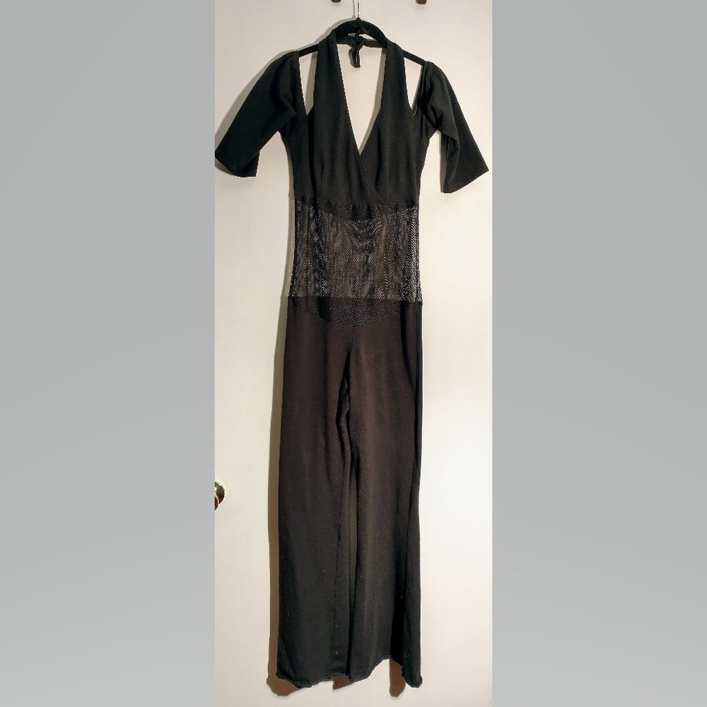 Off the Nile belly dance black unitard, L